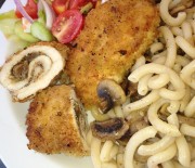 Куриная грудка фаршированная грибами "конверты с грибами"